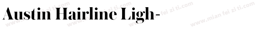 Austin Hairline Ligh字体转换